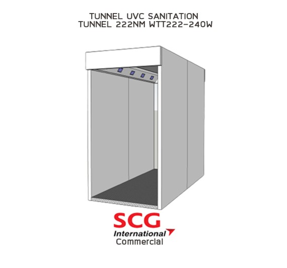 อุโมงค์ฆ่าเชื้อไวรัส UVC SANITATION TUNNEL 222NM WTT222-240W 1Y.